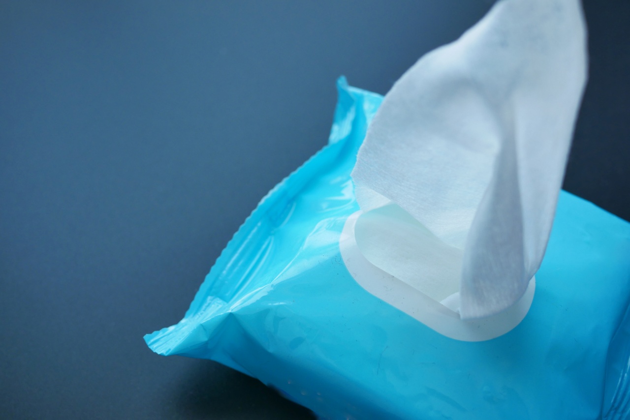 wet wipes on table